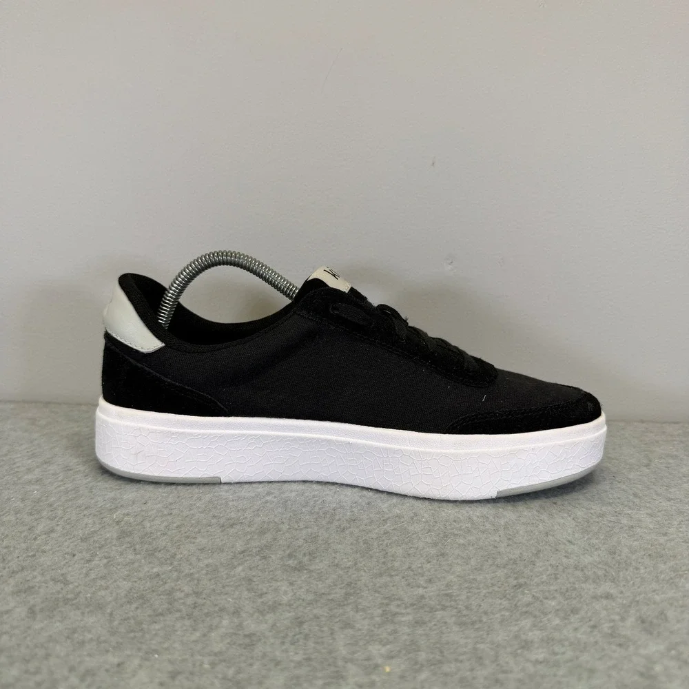 Kizik Prague Women Shoe Size 7.5 Black Canvas Hands Free Step In Comfort Sneaker
